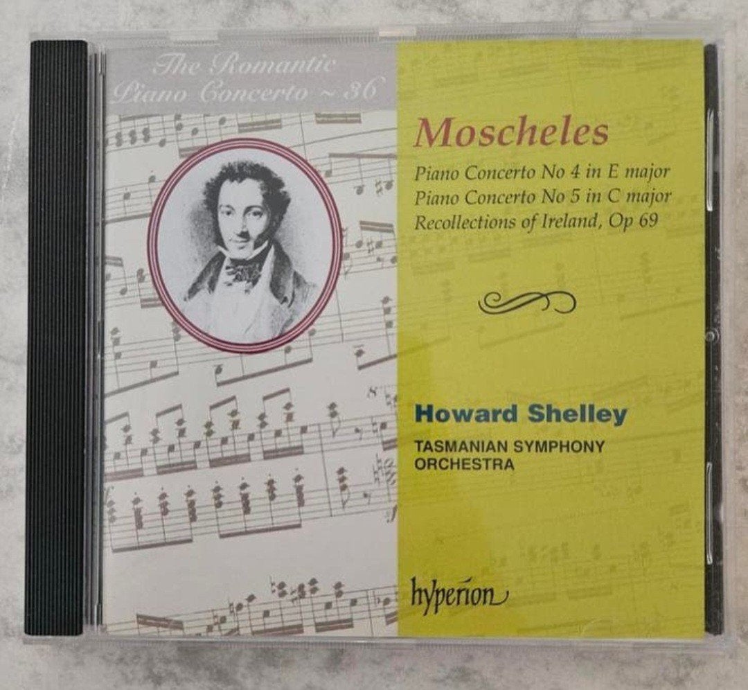 Moscheles - Piano Concertos Nos 4 & 5 (Howard Shelley) - Hyp, Cd's en Dvd's, Cd's | Klassiek, Ophalen of Verzenden, Romantiek