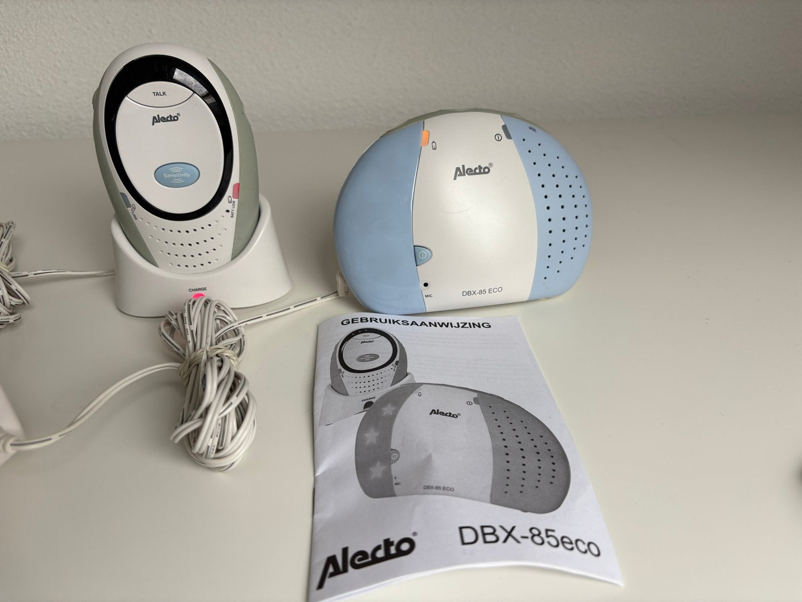 Alecto DBX-85 eco babyfoon - Werkt perfect!, Kinderen en Baby's, Babyfoons, Ophalen of Verzenden, Gebruikt, 100 tot 250 meter