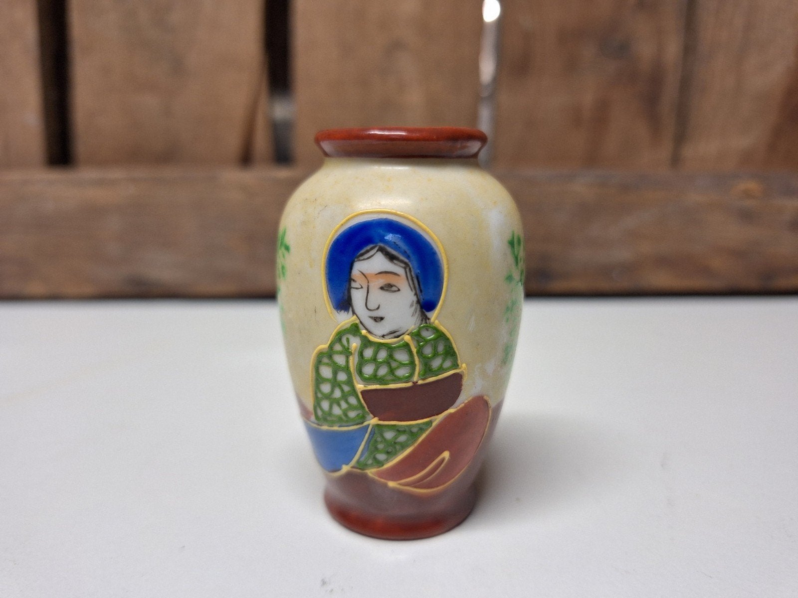 Decoratief Satsuma mini vaasje met afbeelding, Ophalen