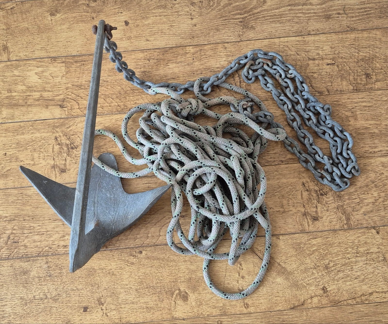 Anker met ketting en lijn - Made in Belgium, Ophalen of Verzenden, Gebruikt, Overige typen