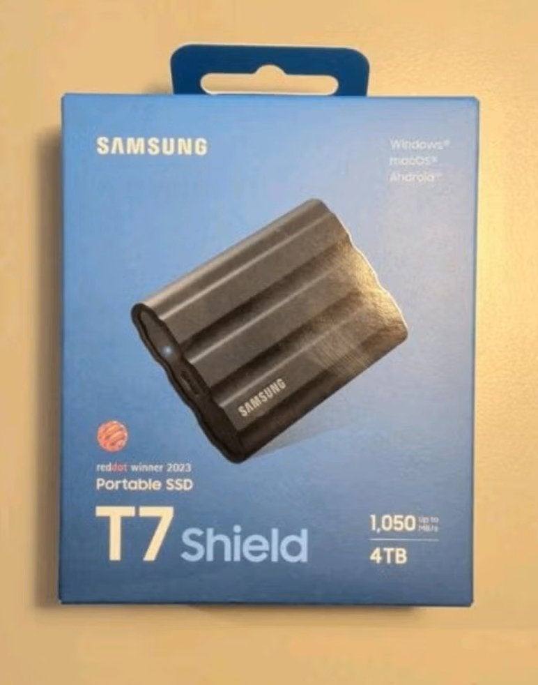 Samsung T7 Shield Portable SSD 4TB, SSD, Nieuw, Ophalen of Verzenden, Samsung