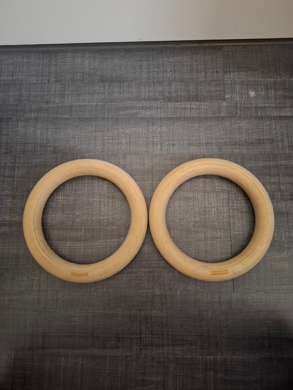 Calisthenics Ringen van Decathlon, Sport en Fitness, Fitnessmaterialen, Ophalen, Zo goed als nieuw, Rug, Overige typen