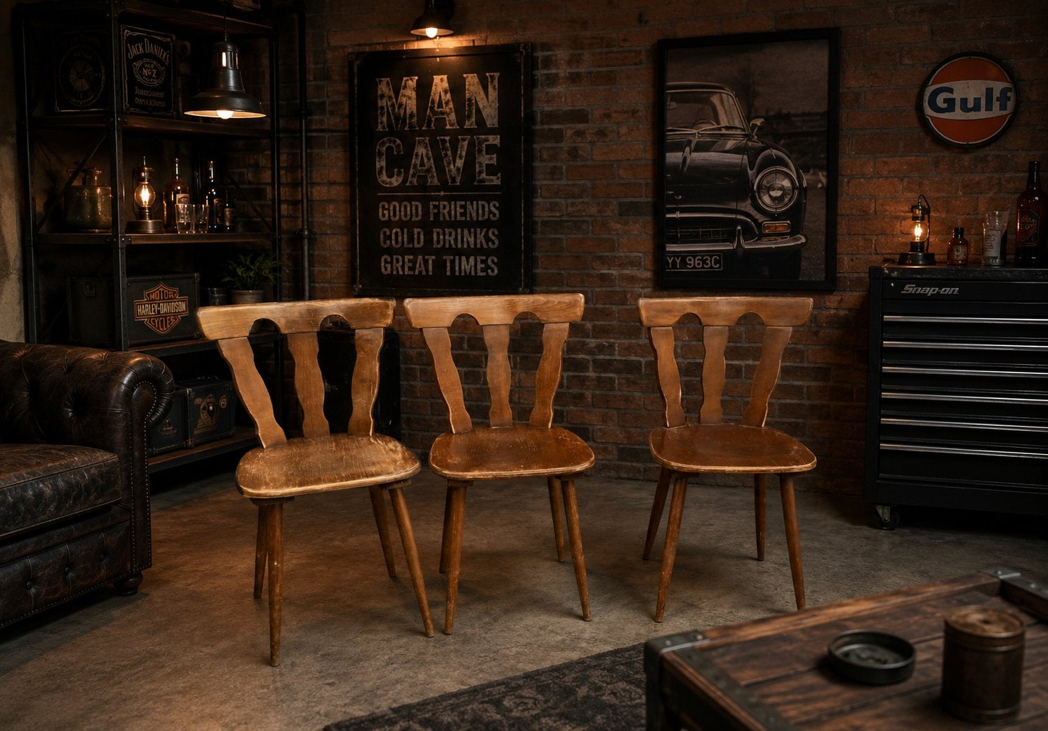 Vintage bruine caféstoelen - ca. 30 stuks - stevig, Ophalen, Gebruikt, Bruin, Vijf, Zes of meer stoelen