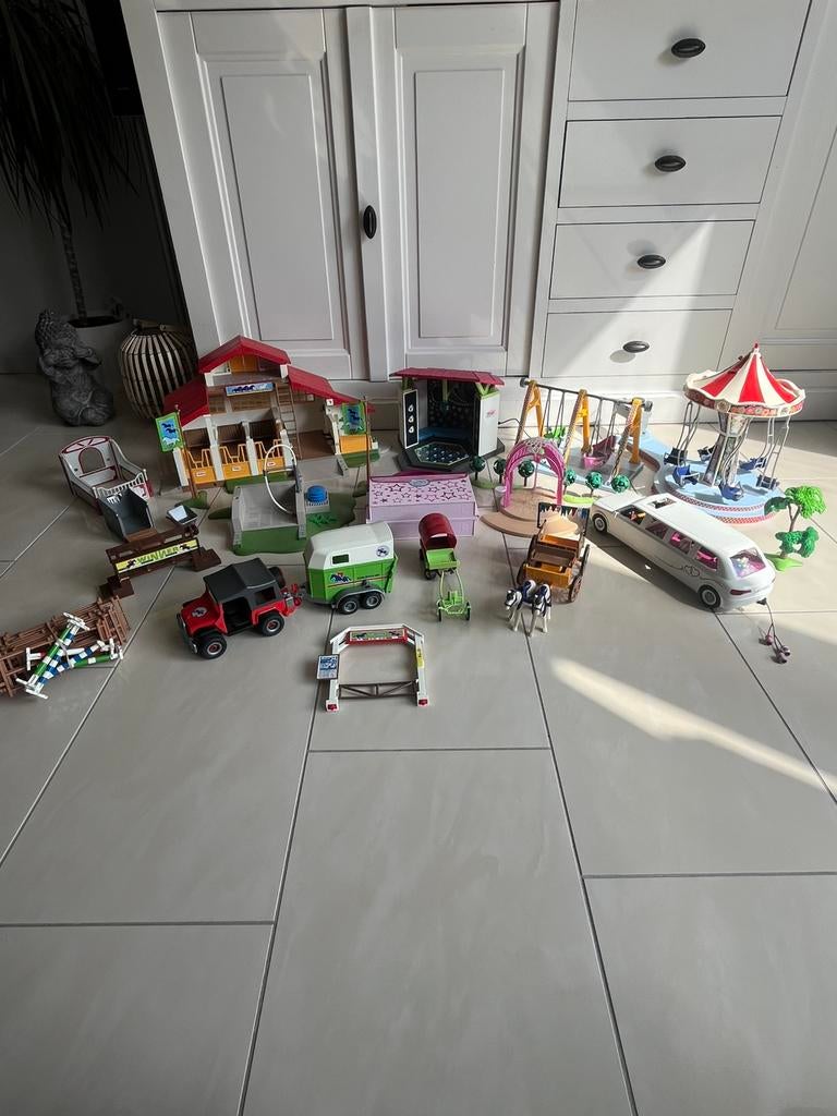 2 dozen vol met playmobil - gesorteerd en direct speelbaar, Ophalen, Gebruikt, Los playmobil