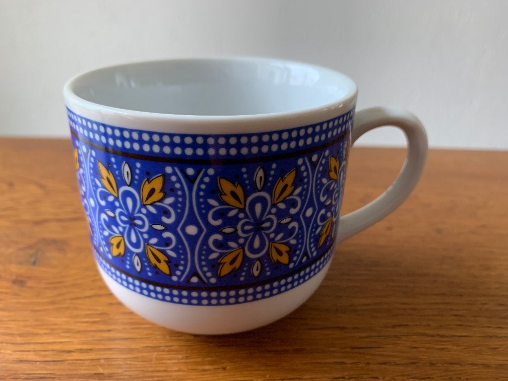 Mok / Thee-Chocolade-Cappuccino-Soep Kop Jaren 60/70 Nieuw, Nieuw, Ophalen of Verzenden, Overige stijlen, Kop(pen) en/of Schotel(s)
