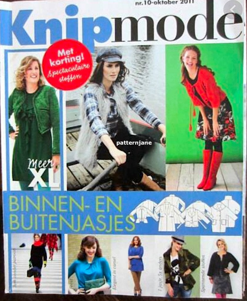 3 x Knipmode - de nrs 1/2013 EN 11/2011 EN 3/2017 (bijlage), Hobby en Vrije tijd, Overige typen, Verzenden, Vrouw, Zo goed als nieuw