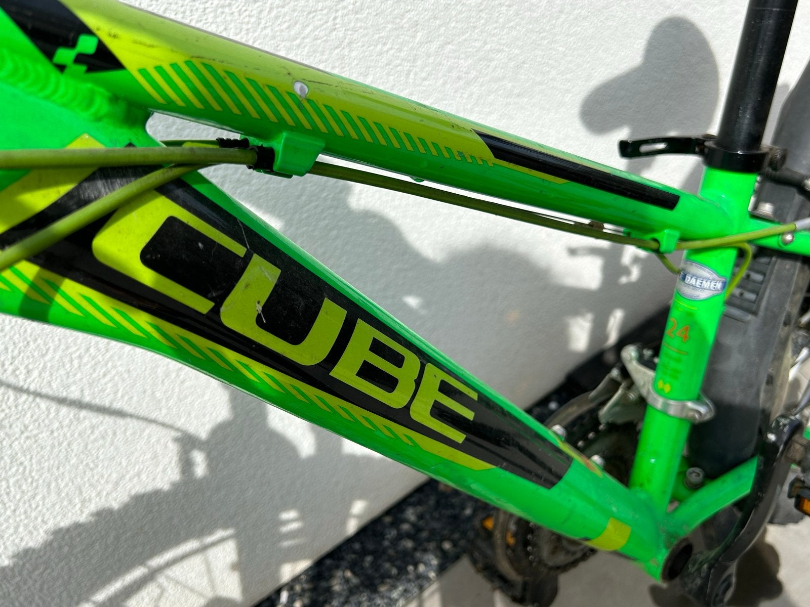 Cube kinderfiets 24 inch, Gebruikt, Velgrem, Versnellingen, Minder dan 49 cm