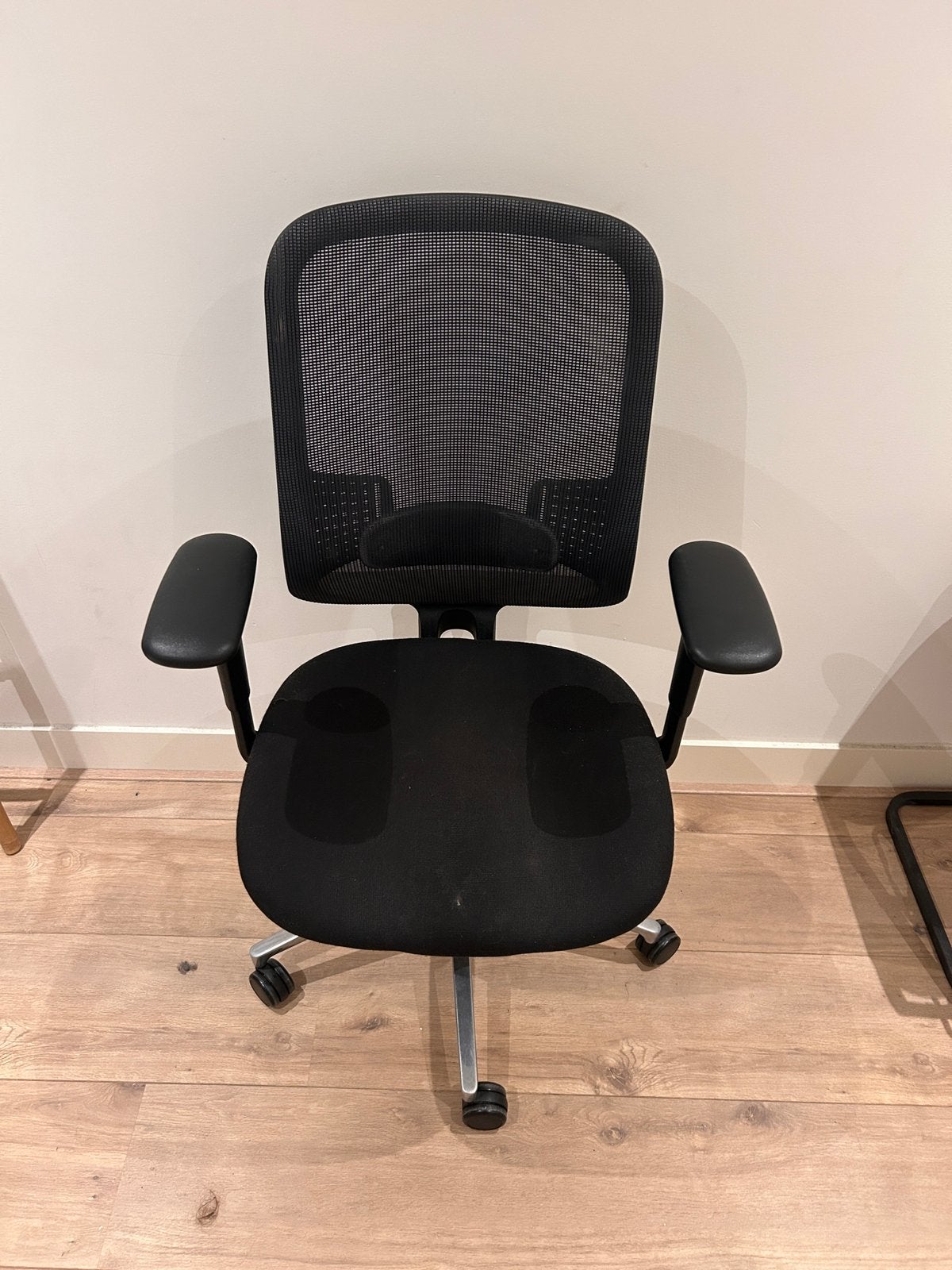 Orangebox DO-HBA Ergonomic Office Chair Mesh Back Adjustable, Ophalen, Zwart, Zo goed als nieuw, Bureaustoel