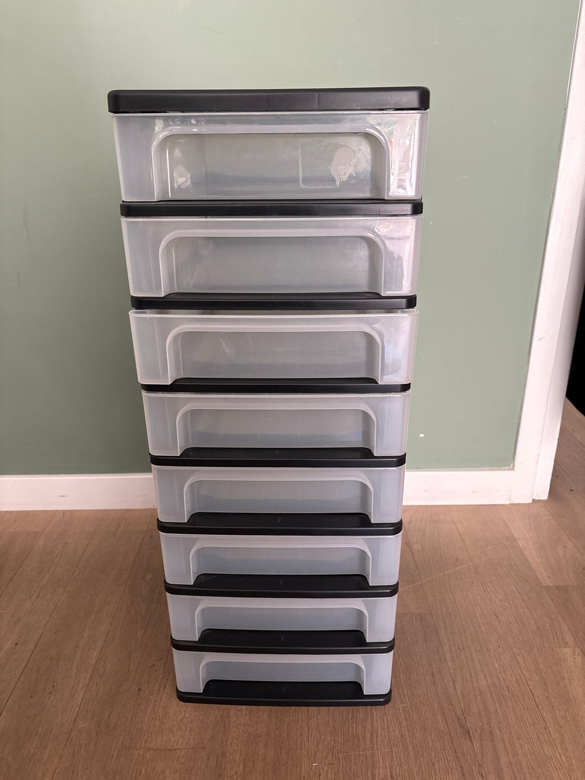Iris OHYAMA Plastic Ladenblok met 8 Lades, Ophalen, 5 laden of meer, Praktisch, Zo goed als nieuw