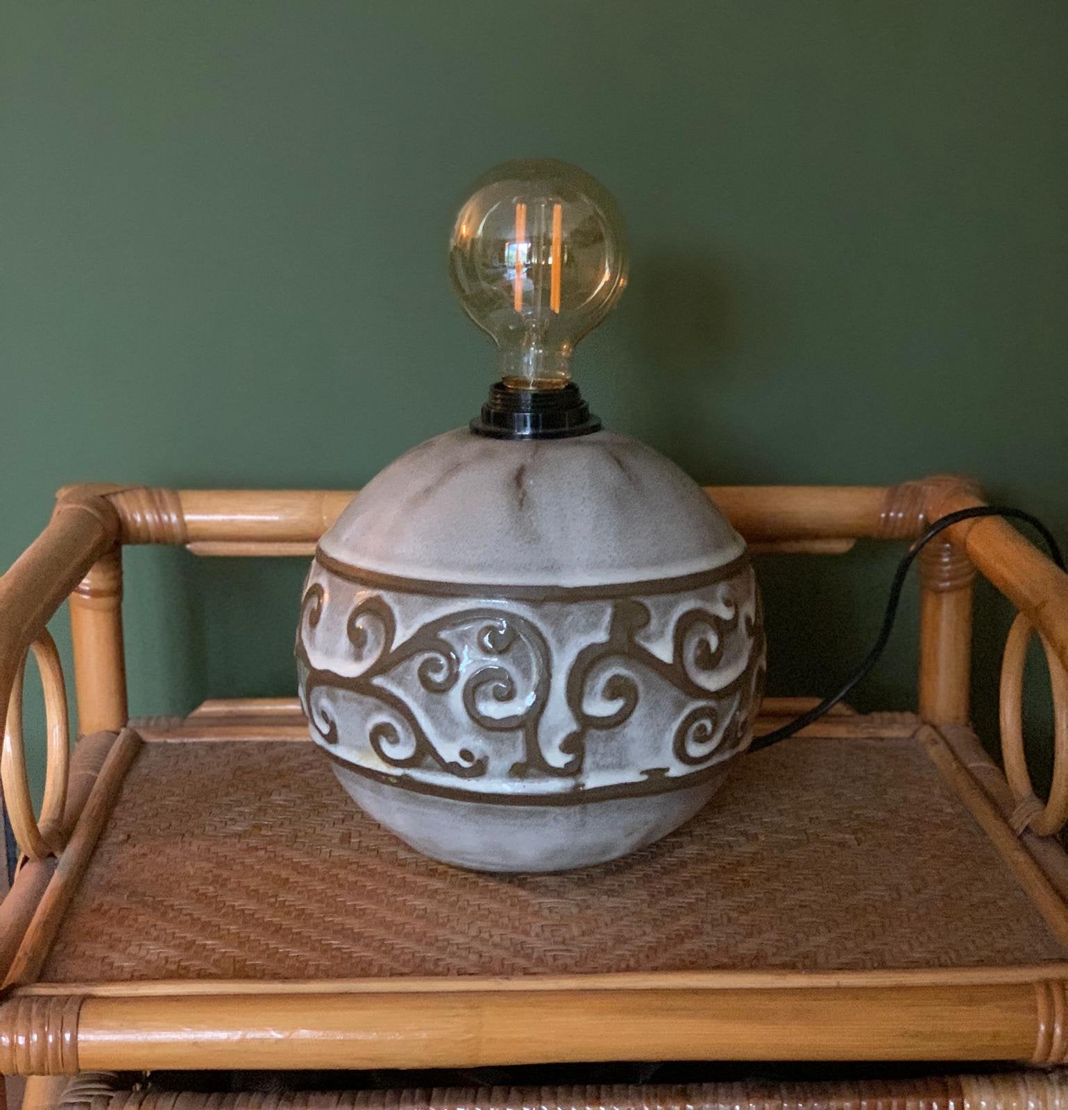 unieke tafelllamp, Ophalen of Verzenden, Zo goed als nieuw