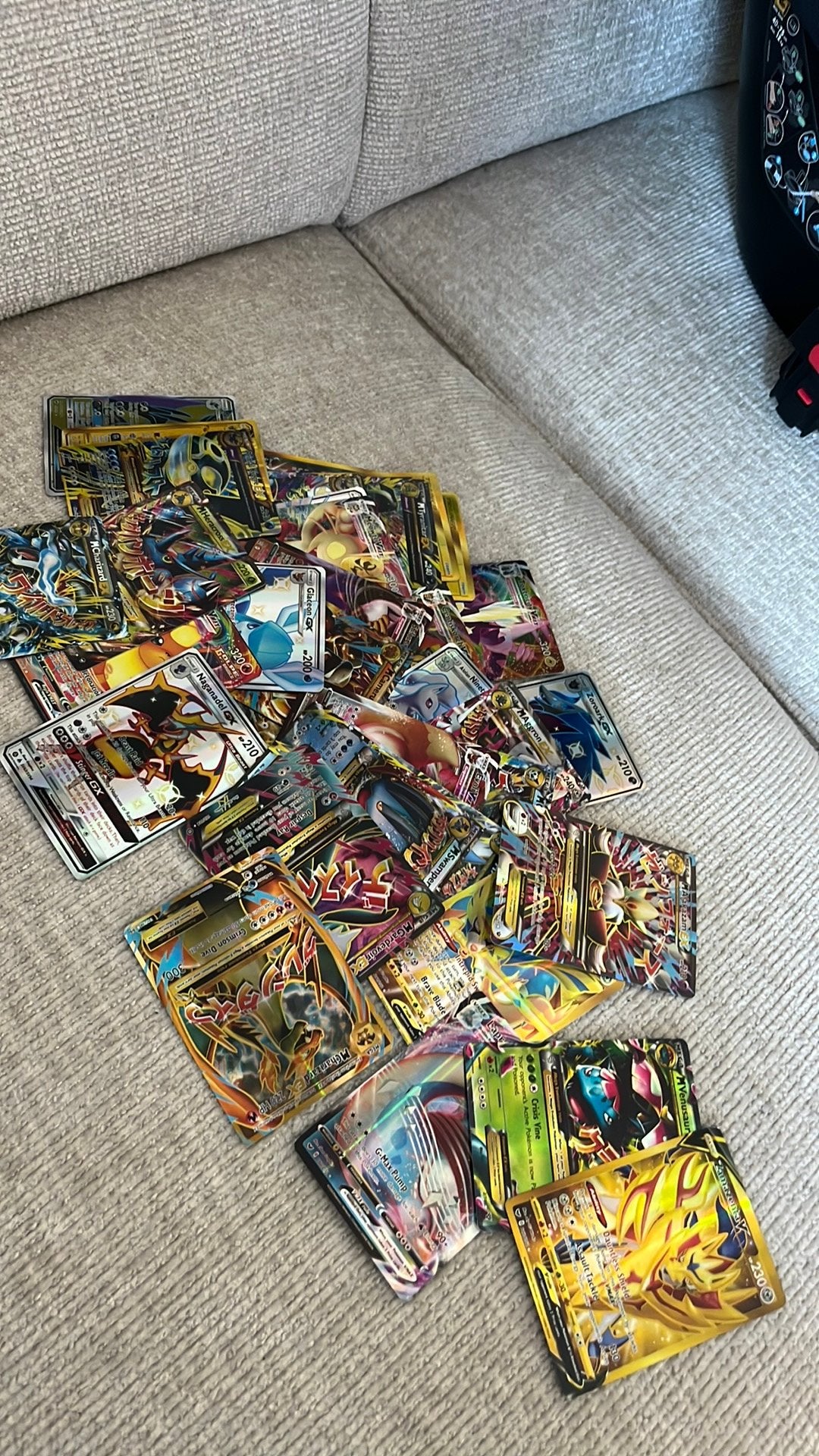 Stapeltje pokemon kaarten, Verzenden, Zo goed als nieuw