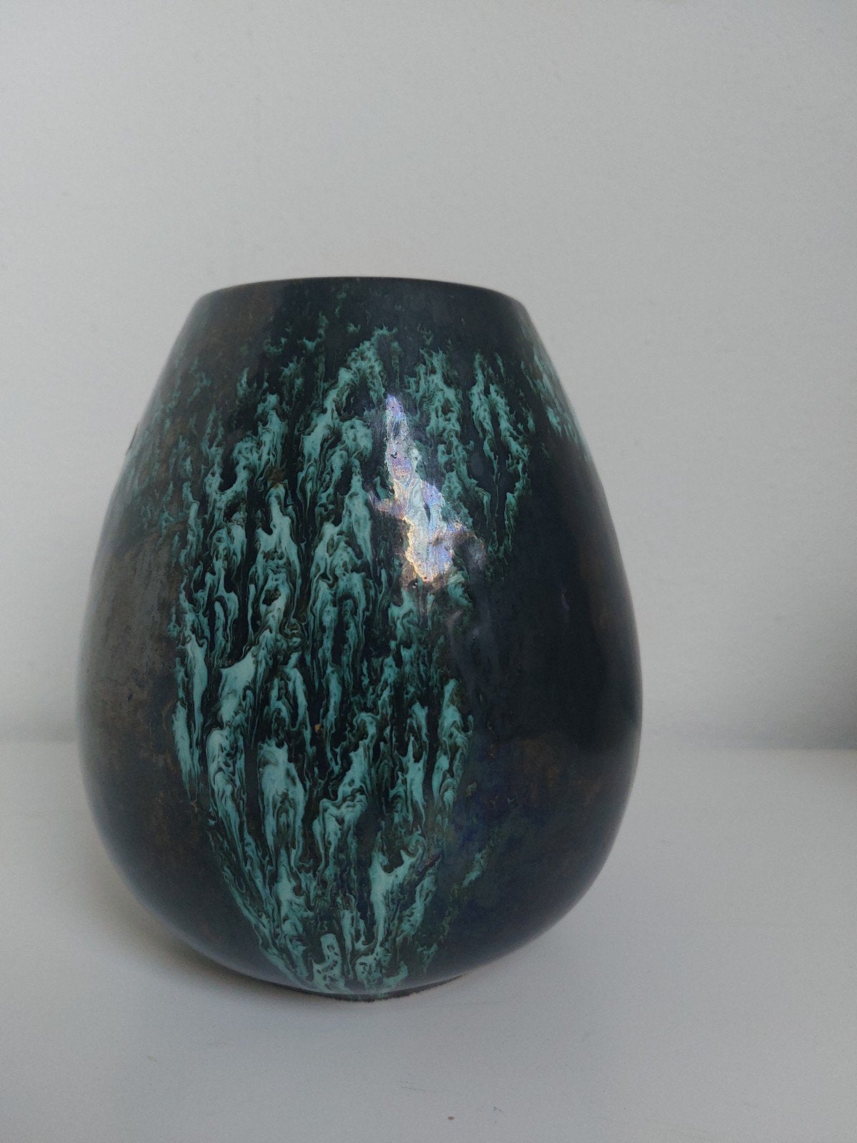 Vintage West Germany Pottery vaas van Otto Keramiek, Antiek en Kunst, Ophalen of Verzenden