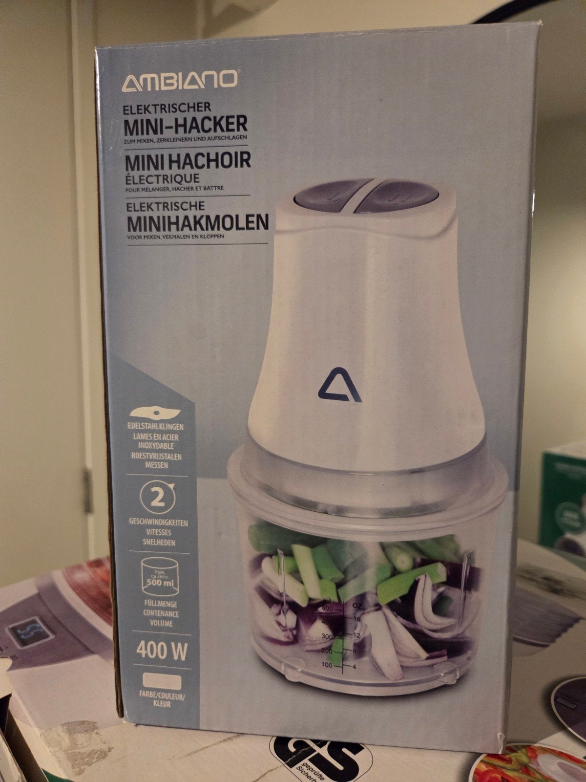 mini hakmolen, Witgoed en Apparatuur, Ophalen, Zo goed als nieuw, Blender