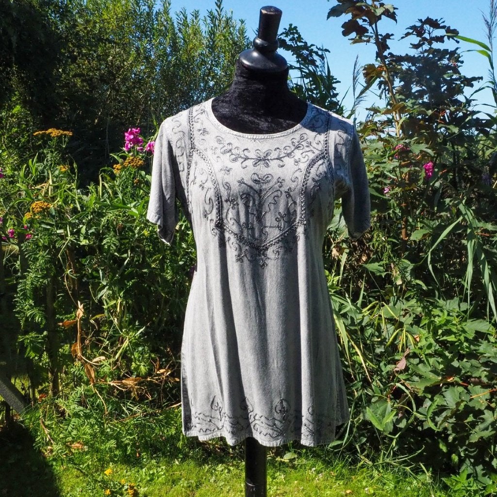Gringo blouse met korte mouw grijs, Kleding | Dames, Gringo, Ophalen of Verzenden, Nieuw, Grijs