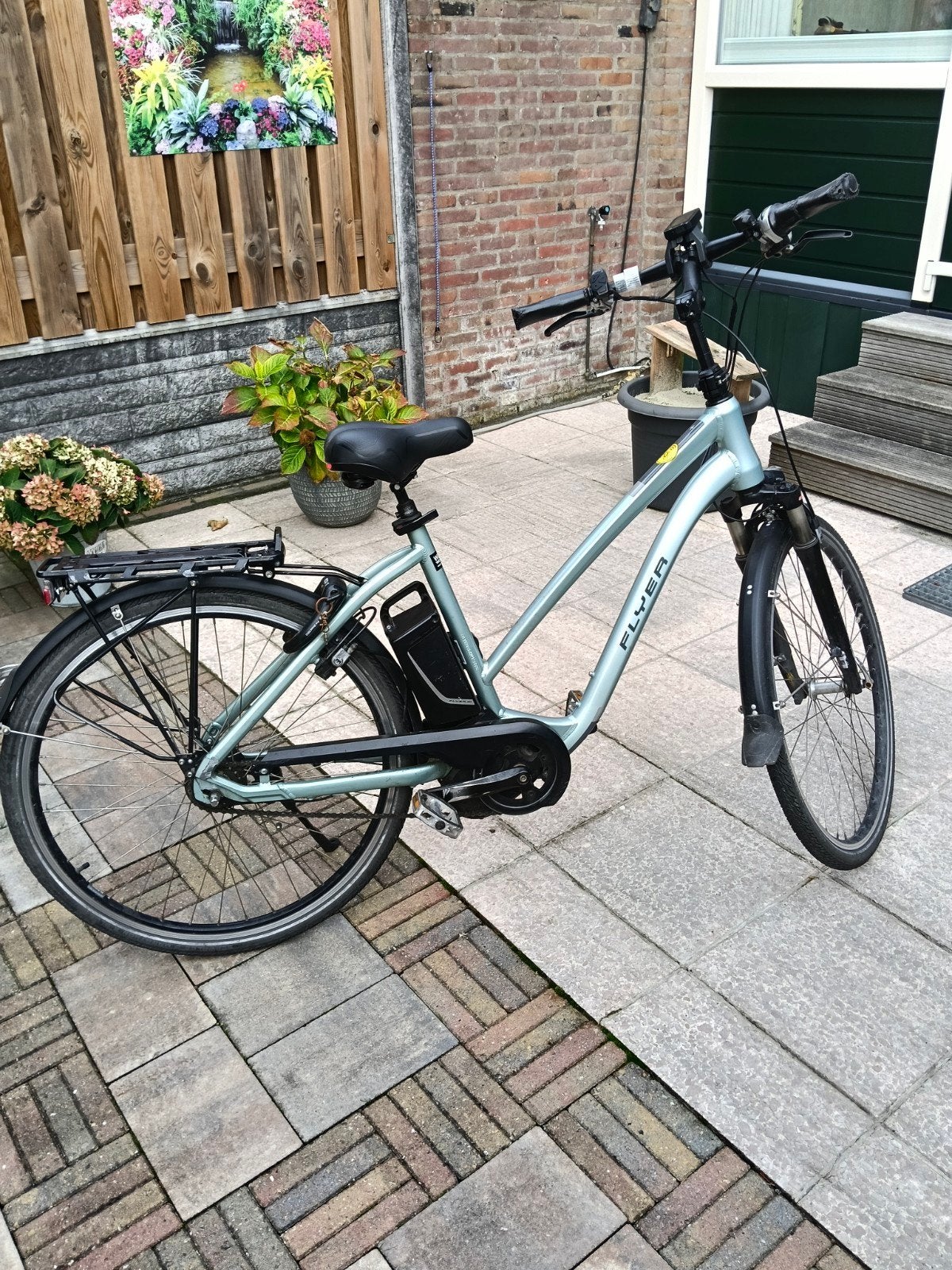 Flyer elektrische fiets - Comfortabel en betrouwbaar, Gebruikt, 51 tot 55 cm, 30 tot 50 km per accu, Ophalen