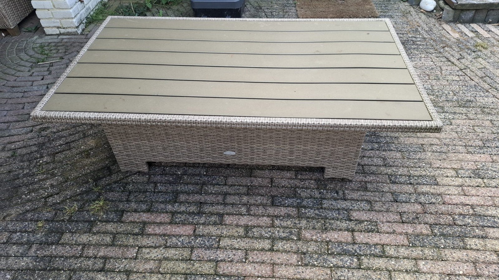Gratis Rotan Lounge tafel, Ophalen, Rechthoekig
