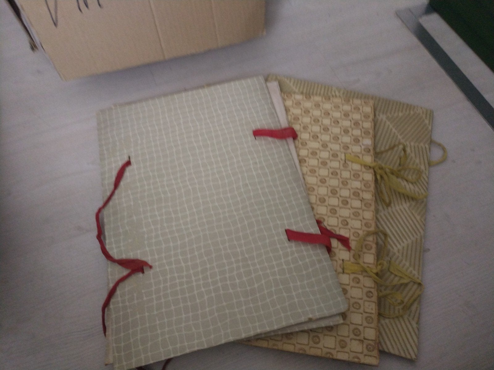 vintage A4 tekeningen opberg mappen, Ophalen of Verzenden, Gebruikt