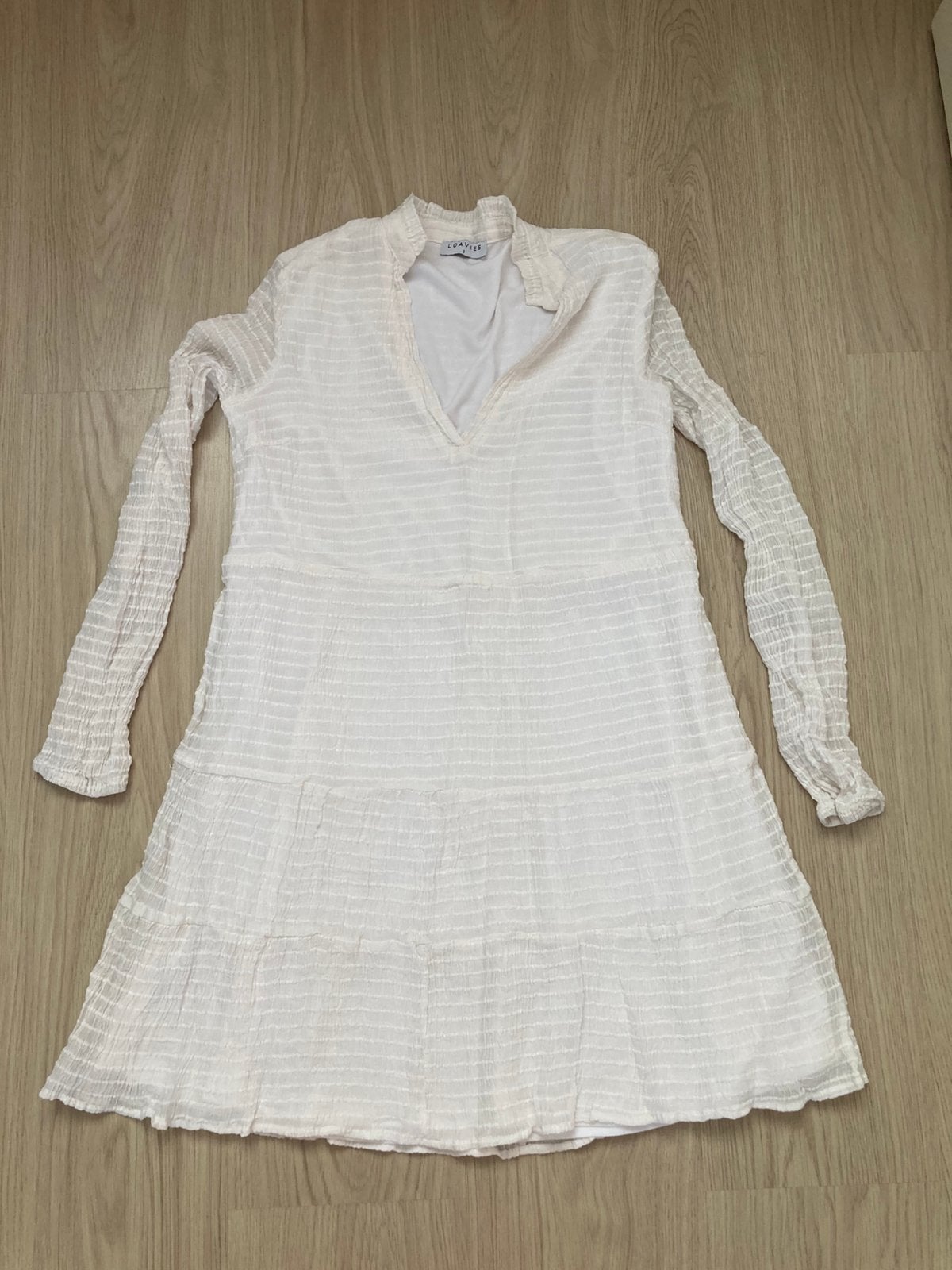 Loavies, wit zomerjurkje, maat S, Wit, Nieuw, Ophalen of Verzenden, Maat 36 (S)