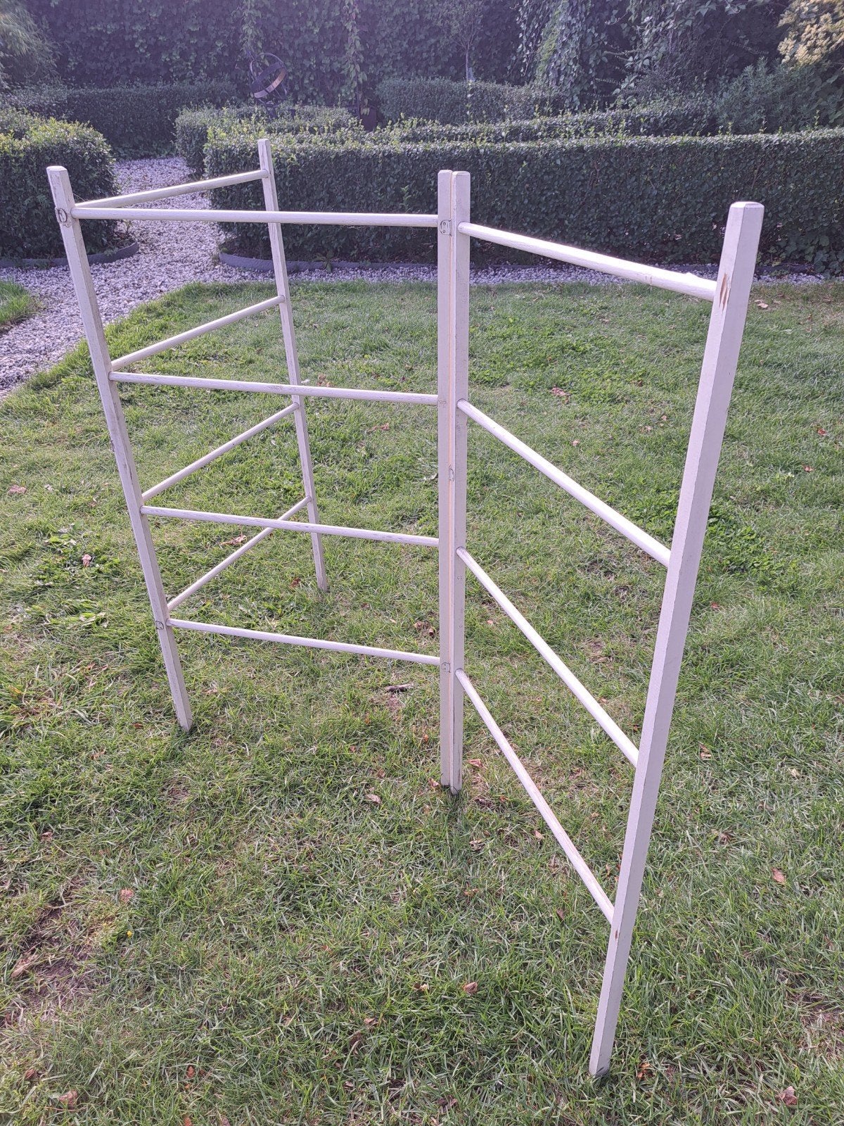 Vintage houten wasrek - inklapbaar 109x180, Ophalen