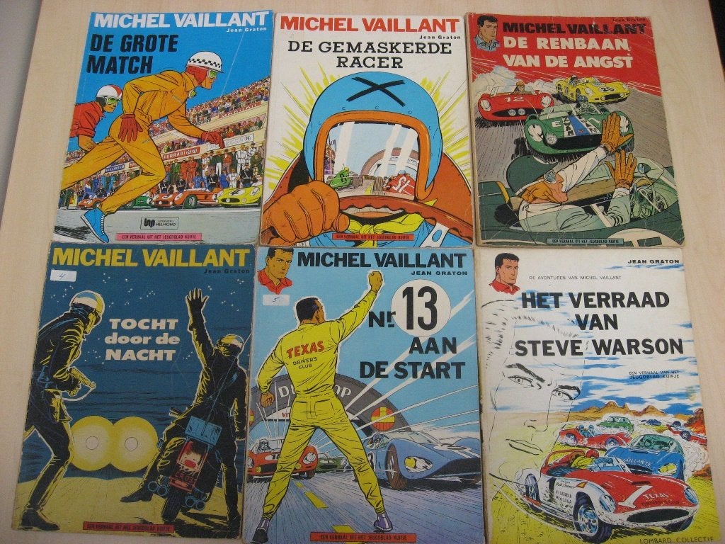 Serie Michel Vaillant. 53 X. Zie tekst., Complete serie of reeks, Ophalen of Verzenden, Gelezen
