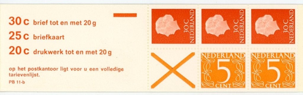Postzegelboekje PB 11b, Ophalen of Verzenden, Na 1940, Postfris