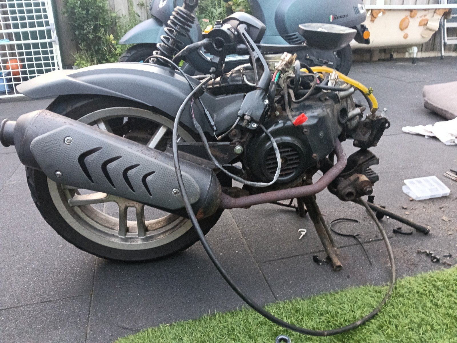 Compleet 4takt motorblok Peugeot speedficht 3, Ophalen of Verzenden, Gebruikt, Benzine, Overige modellen