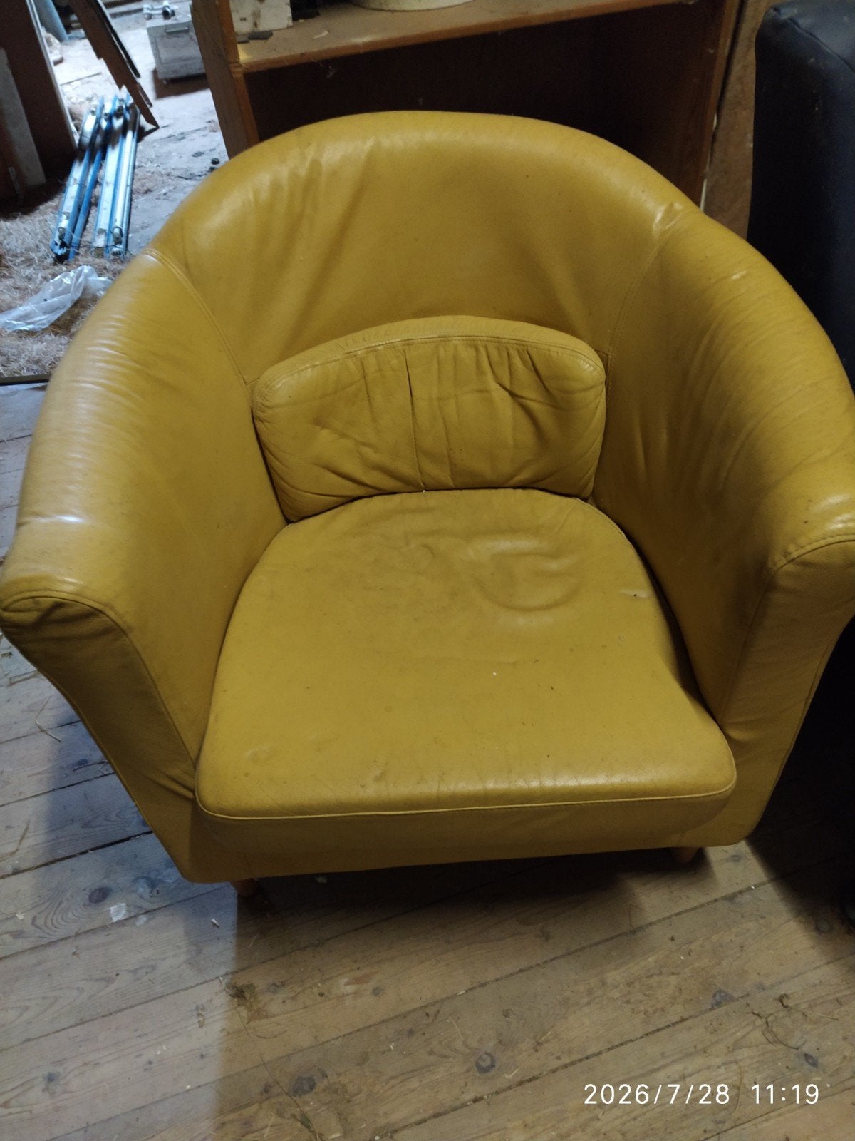 2 leren ikea stoelen, Ophalen, Gebruikt, Tweepersoons, 75 tot 100 cm
