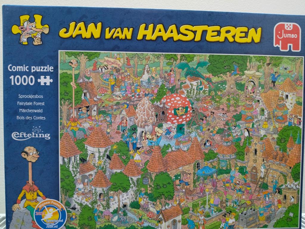 Sprookjesbos, puzzel JvHaasteren te koop, Ophalen of Verzenden, 500 t/m 1500 stukjes