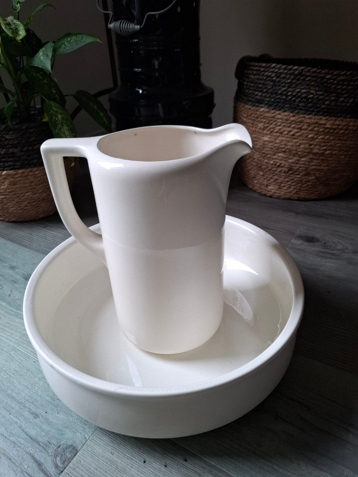 keramieke waskom en kan, Antiek en Kunst, Ophalen