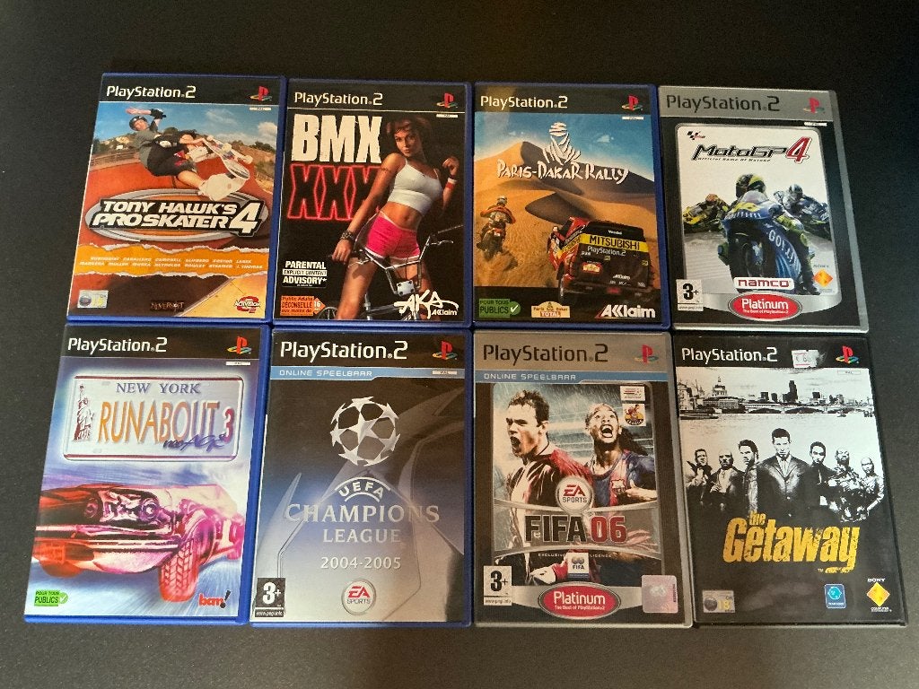 PS2 Set 8x spellen, Spelcomputers en Games, Verzenden, 1 speler, Zo goed als nieuw, Vanaf 3 jaar
