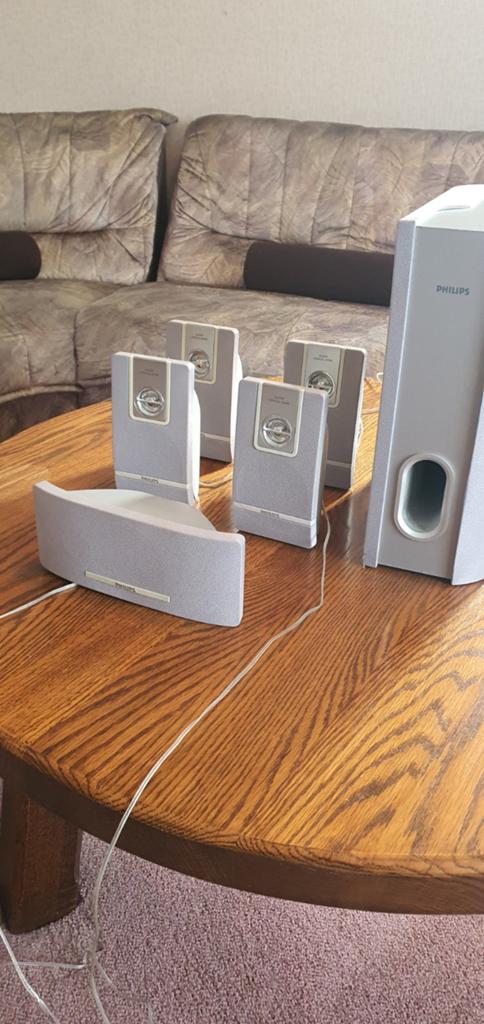 Philips Surround Set: luidsprekerset met subwoofer, Ophalen, Philips, Gebruikt, 70 watt of meer