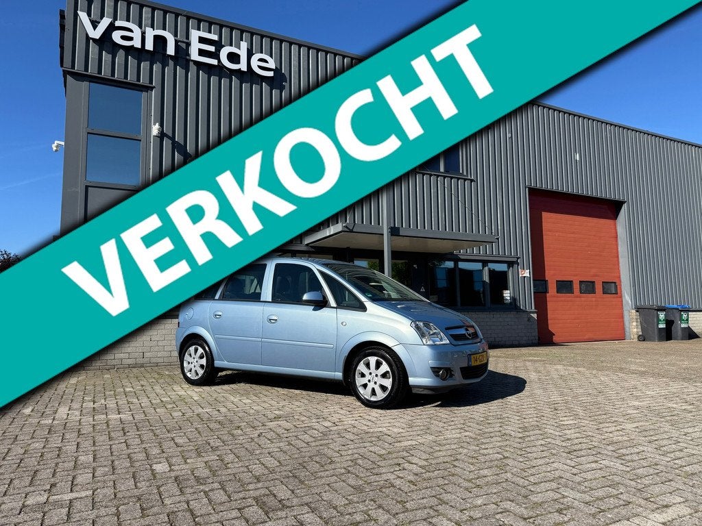 Opel Meriva 1.6-16V Temptation Airco Nwe Apk, Voorwielaandrijving, Gebruikt, Zwart, 4 cilinders