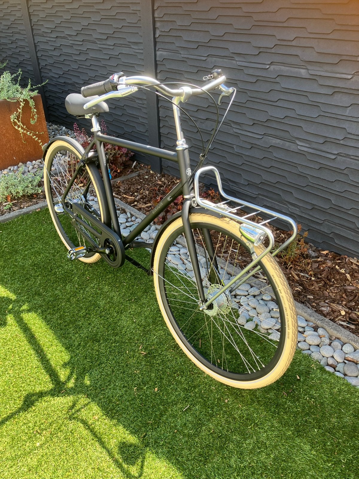 Union Flow stadsfiets zgan, Fietsen en Brommers, Fietsen | Heren | Herenfietsen, Velgrem, Versnellingen, Zo goed als nieuw, 57 tot 61 cm
