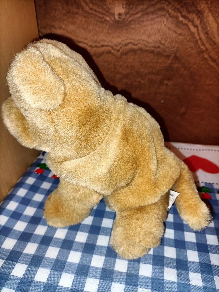 Sharpei hond knuffel Dinotoys 21 cm, Ophalen of Verzenden, Zo goed als nieuw