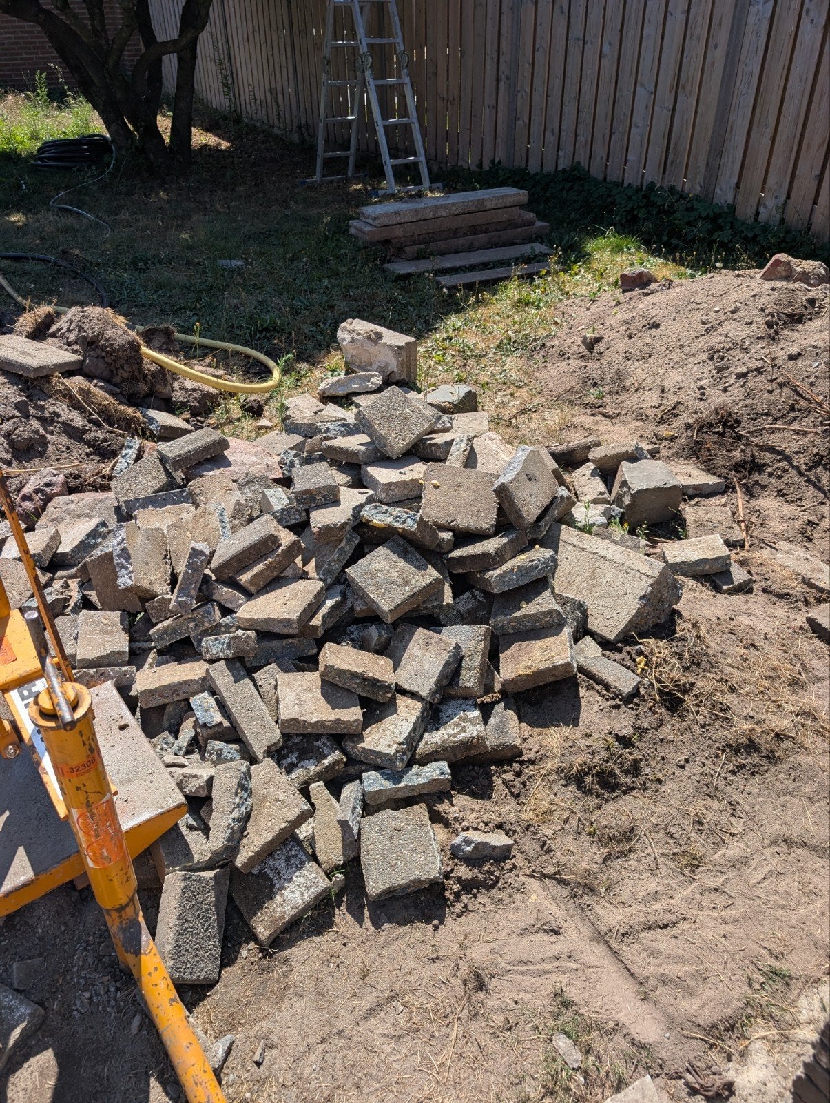 Gebruikte betontegels - Ideaal voor hergebruik, Ophalen, Gebruikt, 10 m² of meer, Beton
