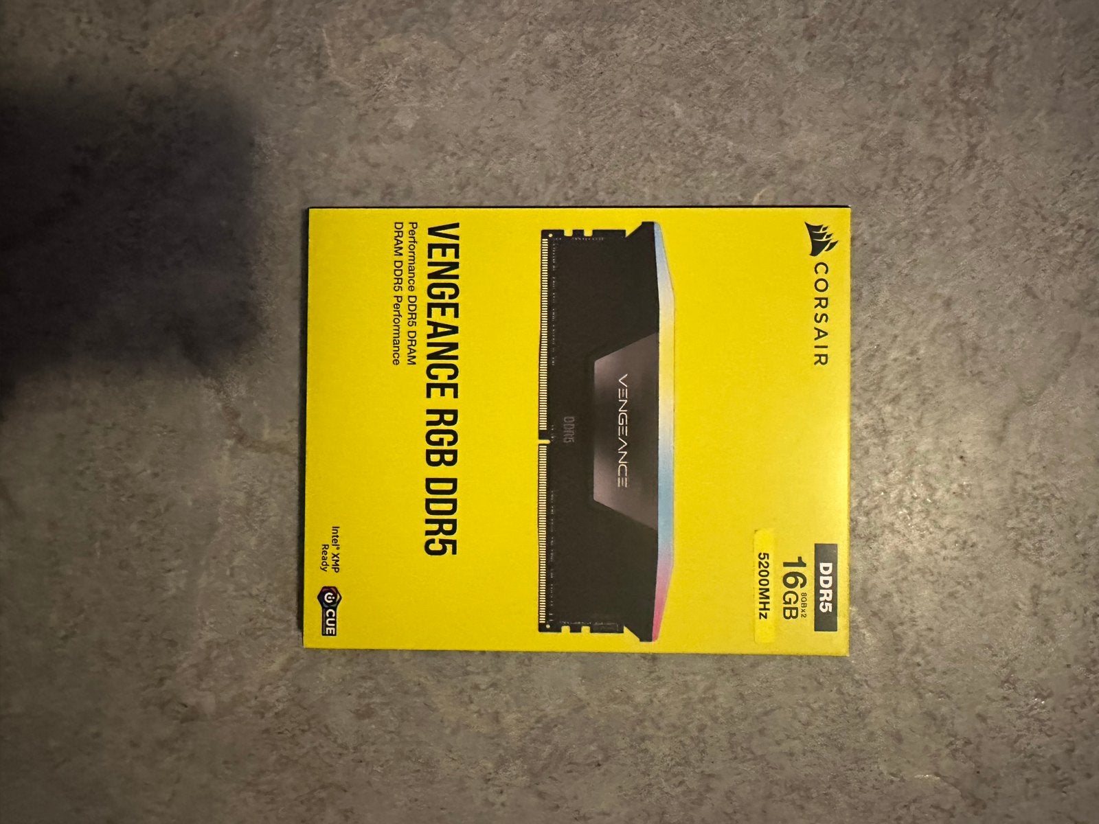 Corsair Vengeance RGB DDR5 16GB 5200MHz RAM, Nieuw, Ophalen of Verzenden, Desktop, DDR5