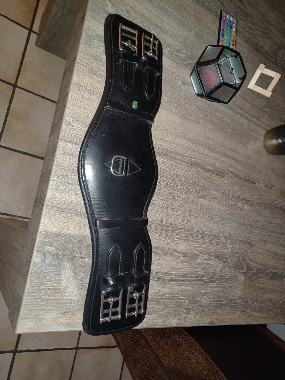 leren singel 50cm zwart, Ophalen of Verzenden, Nieuw