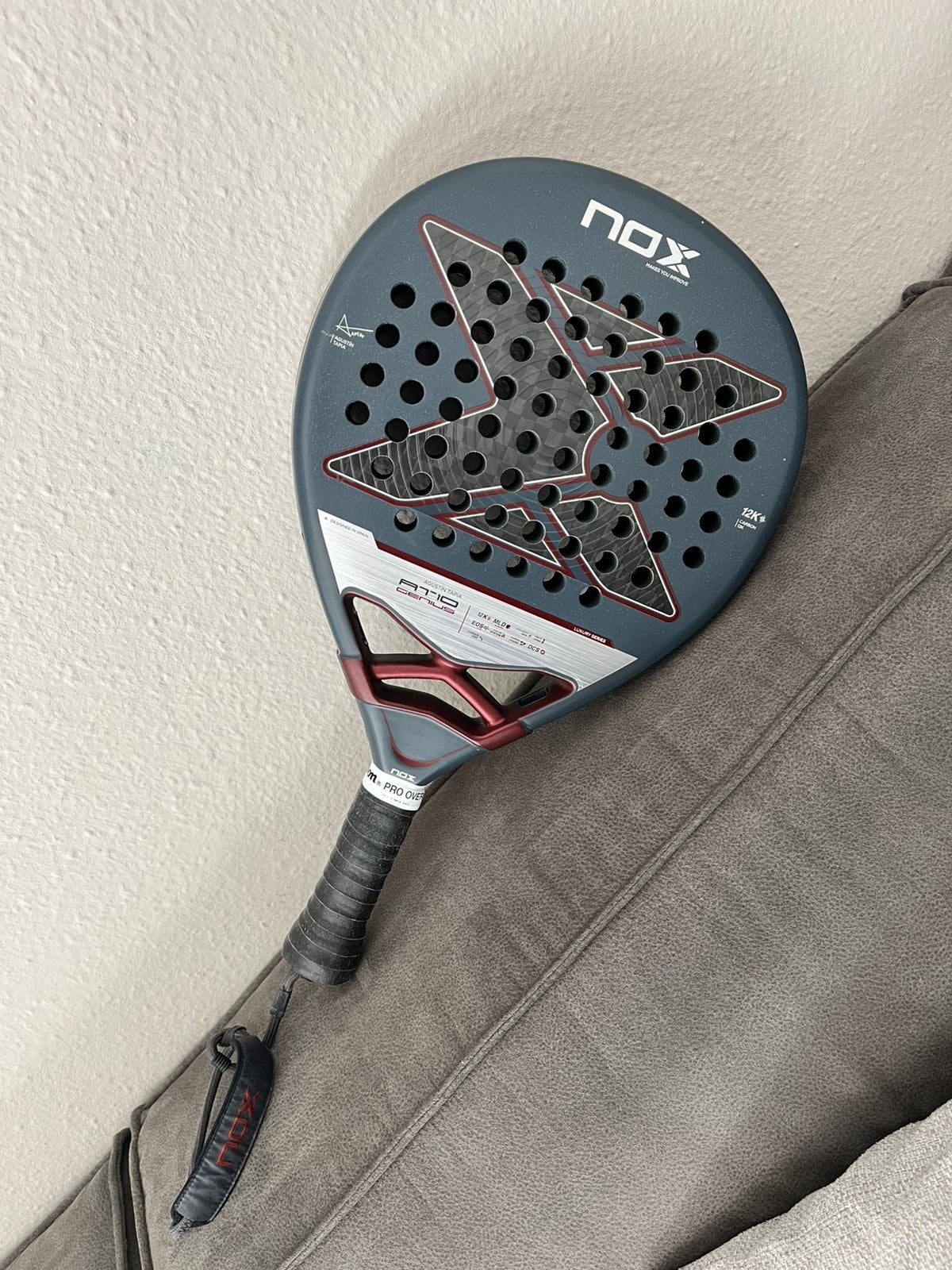 Nox AT10 12K padelracket, Ophalen of Verzenden, Zo goed als nieuw