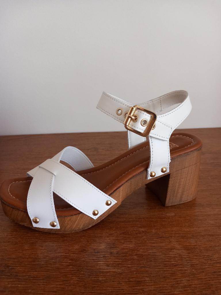 Nieuwe leren Sandaal 'Judies' van Dune LONDON, Kleding | Dames, Schoenen, Dune LONDON, Wit, Nieuw, Sandalen of Muiltjes