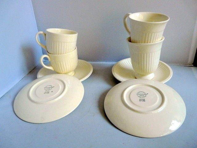 Wedgewood #  kop en schotels (Edmee en Rosalind) - foto's, Huis en Inrichting, Keuken | Servies, Ophalen of Verzenden, Zo goed als nieuw