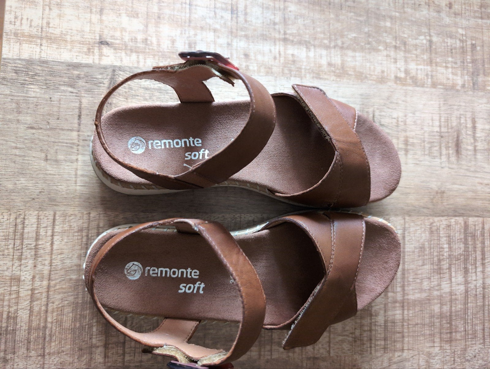 Remonte Soft sandalen - Maat 38 - Bruin, Bruin, Remonte, Zo goed als nieuw, Sandalen of Muiltjes