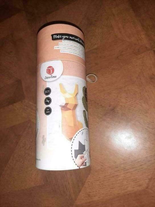 Maak je eigen muurdecoratie Dierenkop Wanddecoratie 3D Lama, Ophalen of Verzenden, Nieuw, Wanddecoratie