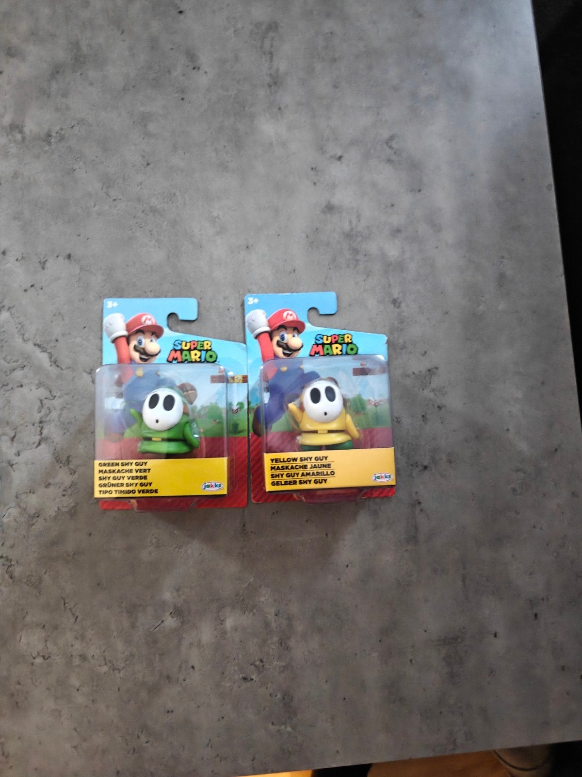Super Mario Shy Guy Figuren - Groen en Geel, Ophalen of Verzenden, Nieuw