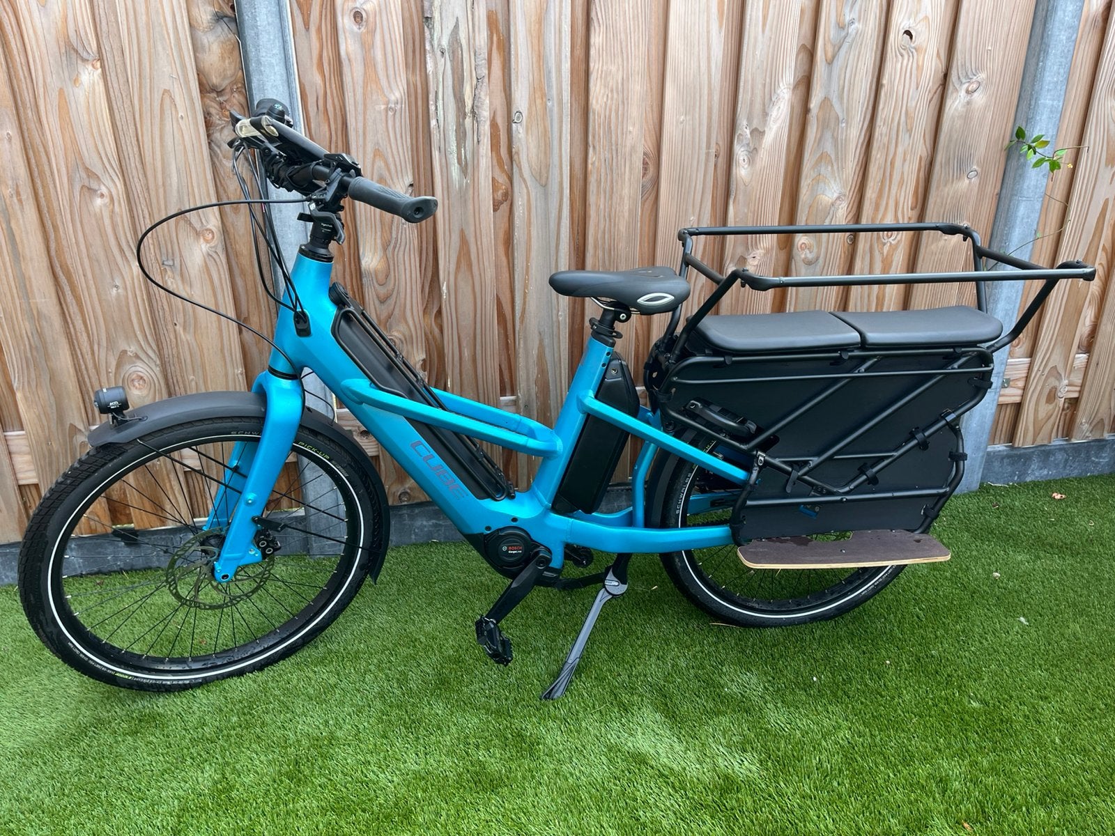 Cube Longtail Hybrid blauw maat 56, Fietsen en Brommers, Elektrische fietsen, 55 tot 59 cm, Ophalen, Zo goed als nieuw, Cube