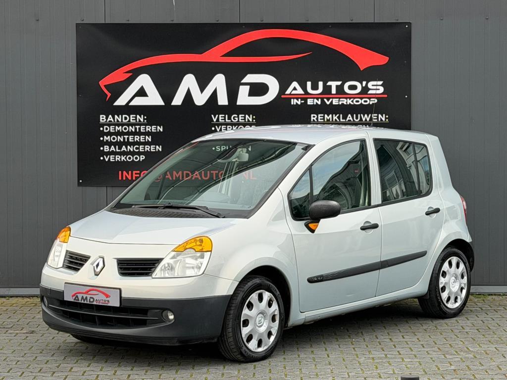 Renault Modus 1.4 16V Expression Luxe |Nap|Airco|Elec Ramen|, Auto's, Renault, Voorwielaandrijving, Gebruikt, Zwart, 4 cilinders