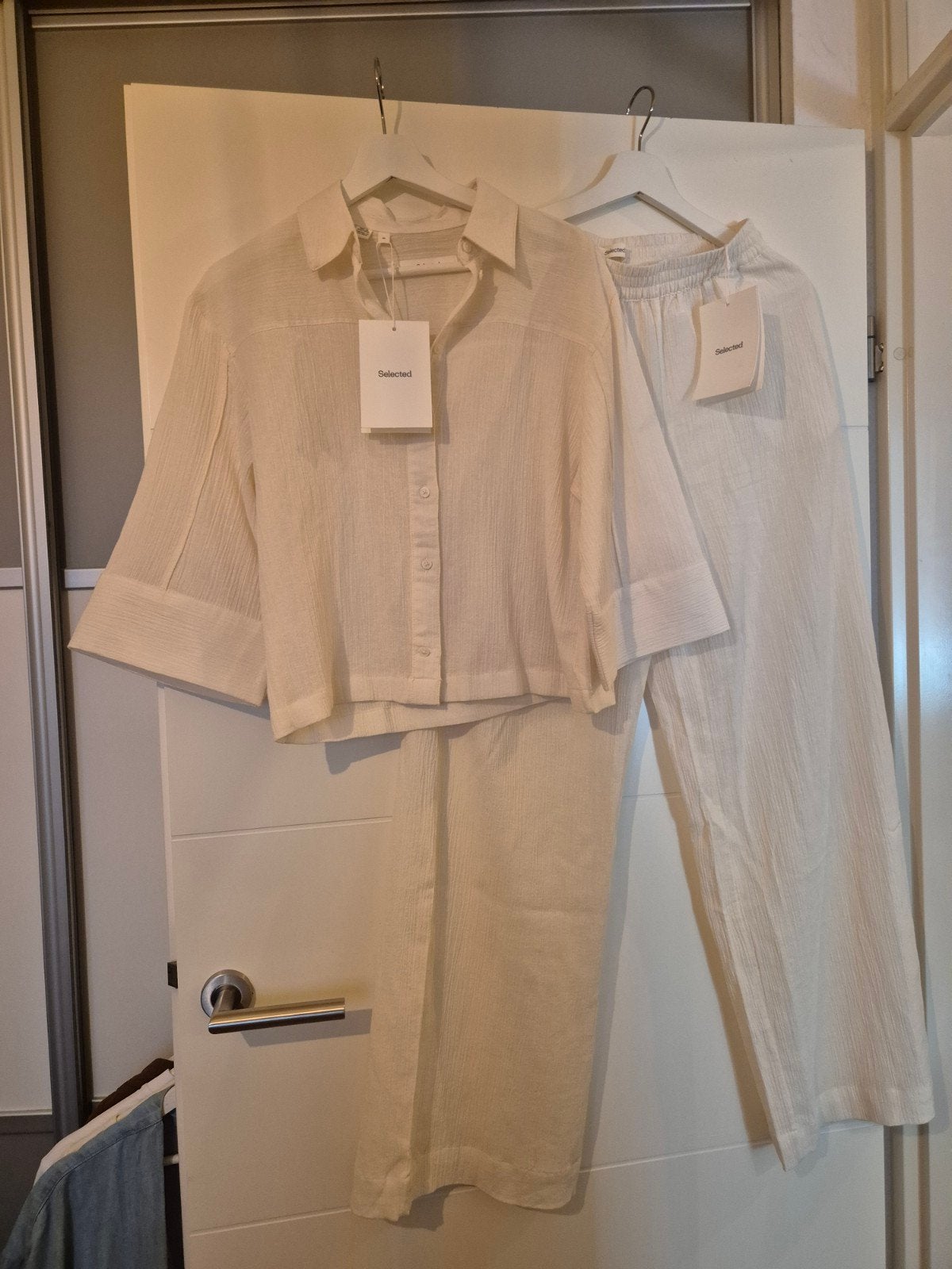 Co-ord set Selected nieuw maat 34, Kostuum of Pak, Wit, Selected Femme, Nieuw