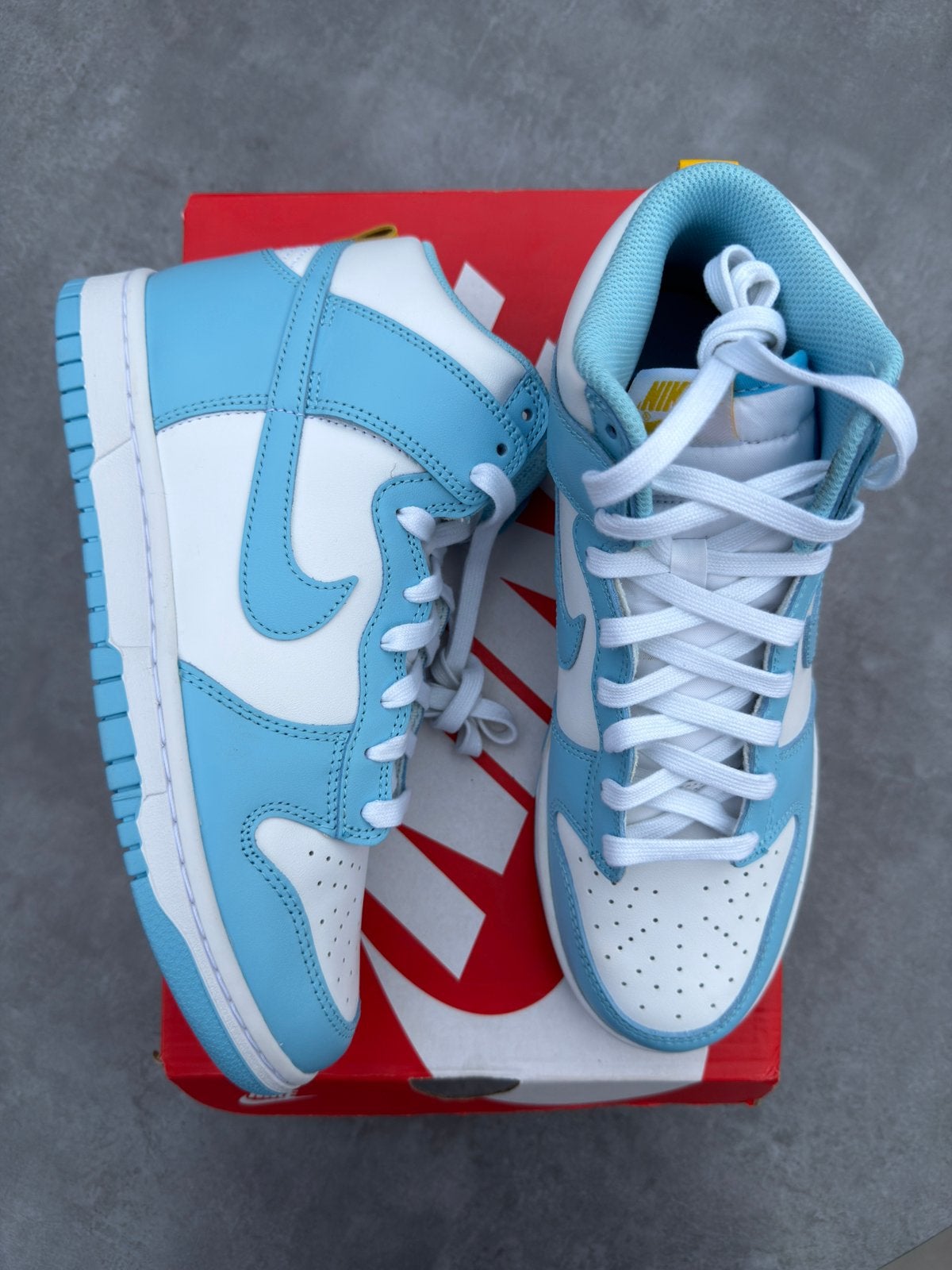 Nike Dunk High Blue Chill - Maat 40.5, --, Blauw, Nieuw, Ophalen of Verzenden