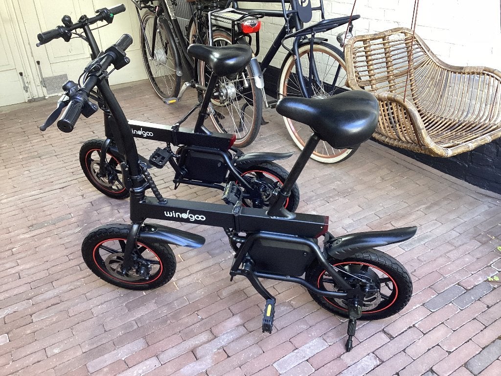 Windgoo opvouwbare elektrische fiets (2 stuks), Minder dan 30 km per accu, Zo goed als nieuw, Minder dan 47 cm, Ophalen
