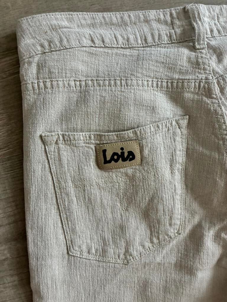 Lois Colette rustiek linnen maat 30 zgan, Maat 38/40 (M), Beige, Ophalen of Verzenden, Zo goed als nieuw