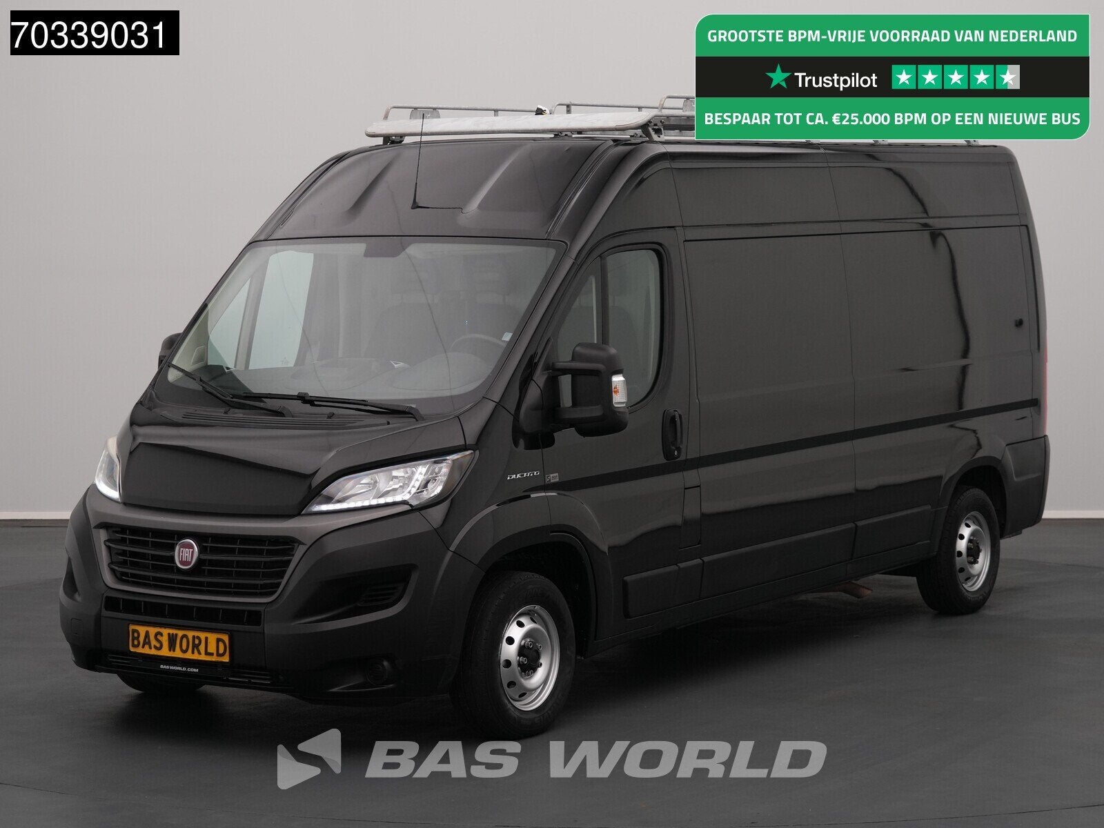 Fiat Ducato 120PK L3H2 Trekhaak Airco Cruise Camera Parkeers, Auto's, Stof, Gebruikt, Euro 6, 2500 kg